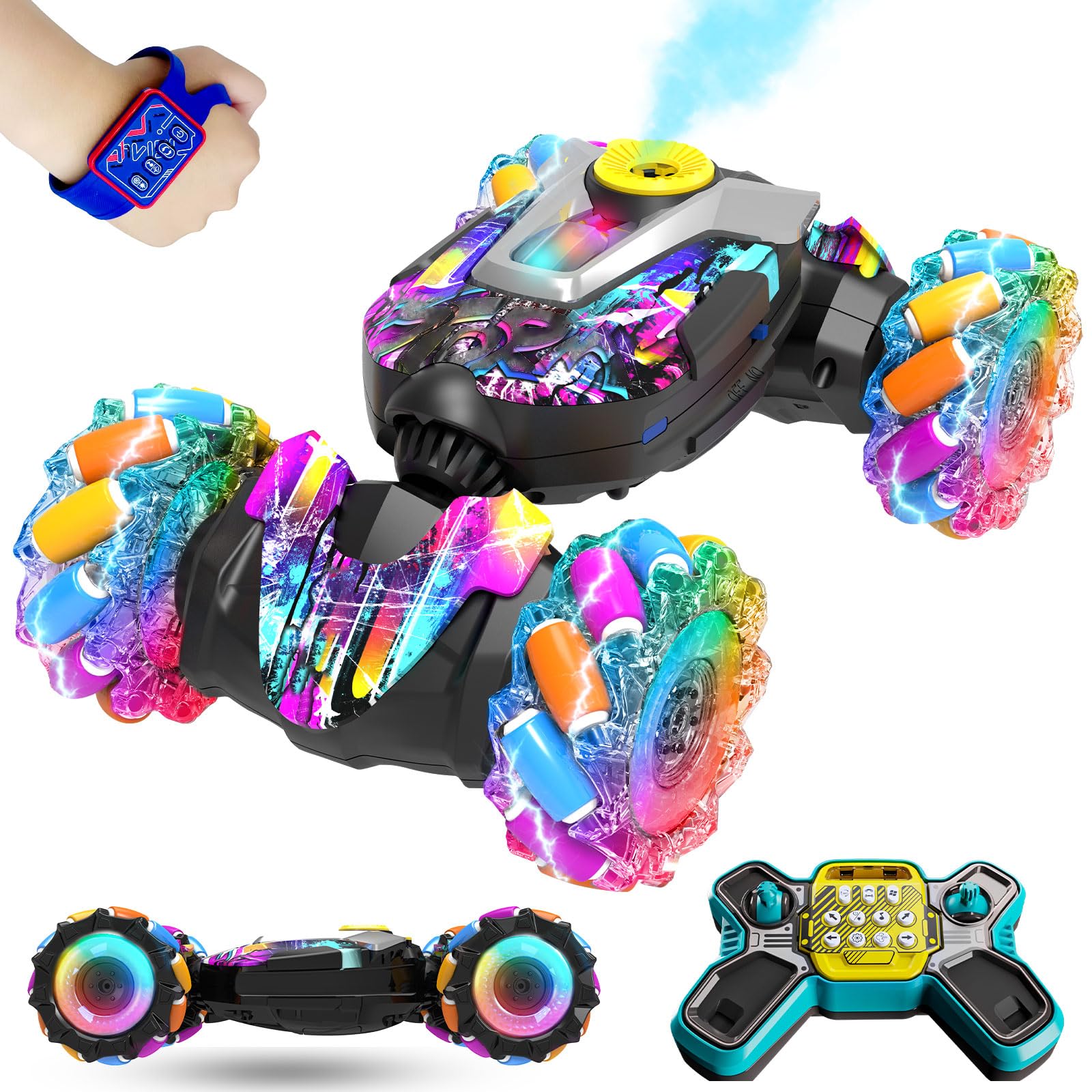 Amazon.com: Gesture Sensing RC Stunt Car, 2.4G Remote Control Car